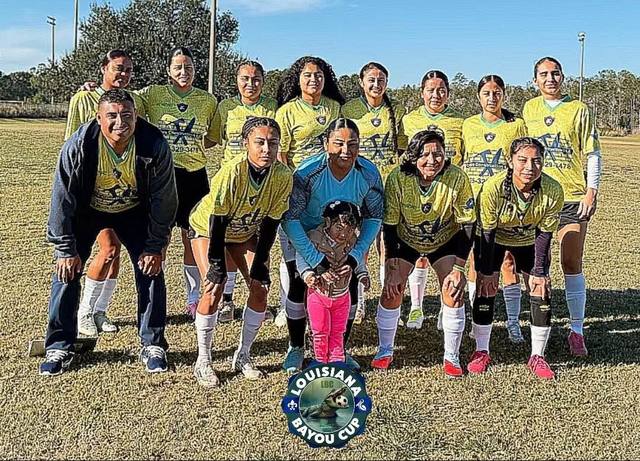 Equipo femenil en la Louisiana Bayou Cup